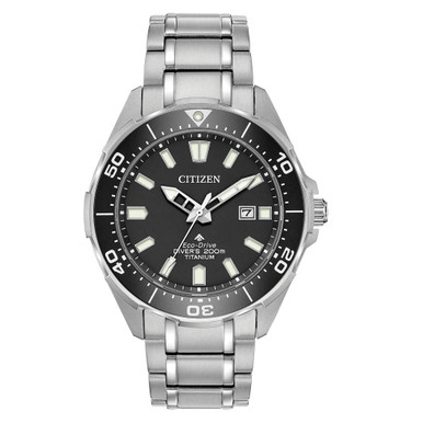 Citizen Promaster Titanium Eco-Drive Dive Watch with Black Dial