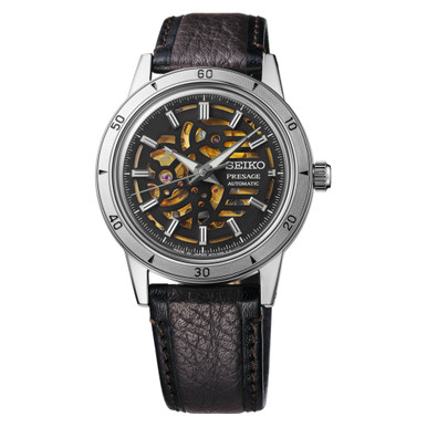 サリア Seiko Presage Style60's Dress Watch with Skeleton Dial #SSA461