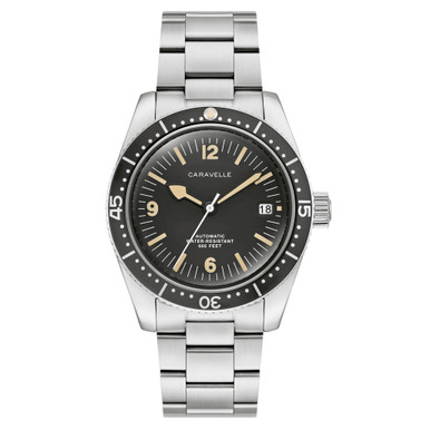 Caravelle Sea Hunter Automatic Watch with Black Dial #43B175