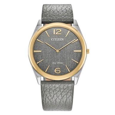 Citizen Eco-Drive Suratto Thin Watch with Grey Dial #AR3124-07H