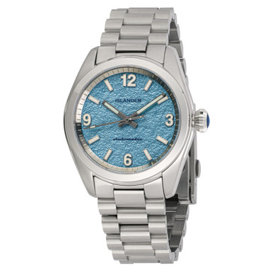 Islander Brookville Calligraphy Edition Watch with Blue Parchment Dial #ISL-320