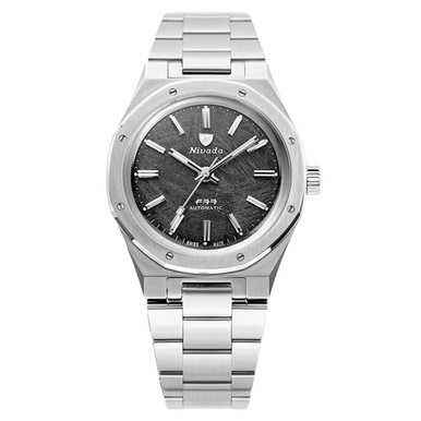 セカンドメル Nivada Grenchen 37mm F77 Watch with Meterorite Dial #68016A77