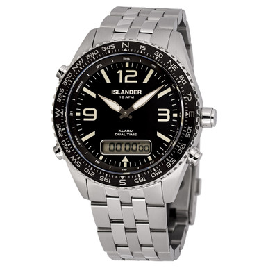 Islander Rocky Point Analog-Digital Watch with Black Dial #ISL-327