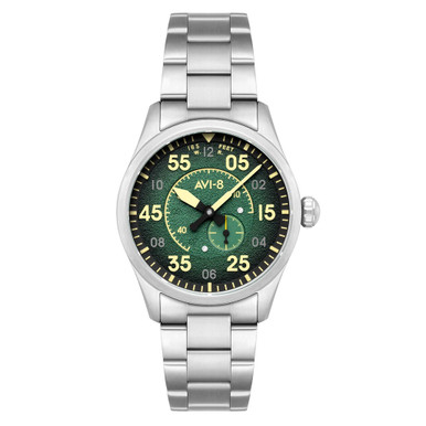 AVI-8 Spitfire Type 300 Automatic with Tarmac Tracker Green Dial