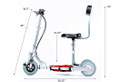 TravelScoot travel mobility scooter dimensions.