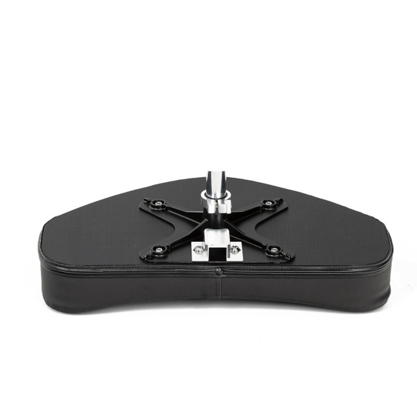 TravelScoot seat bottom assembly with cushion, seat plate, clamp and seat post.