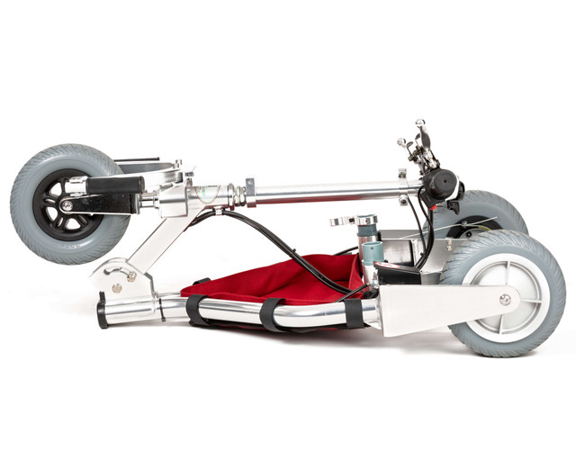 TravelScoot Escape folded for easy transport