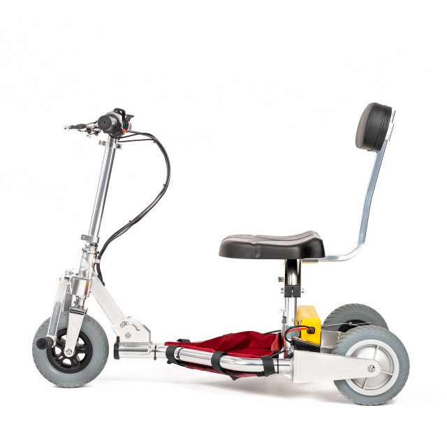 TravelScoot mobility scooters adjusted for shorter riders