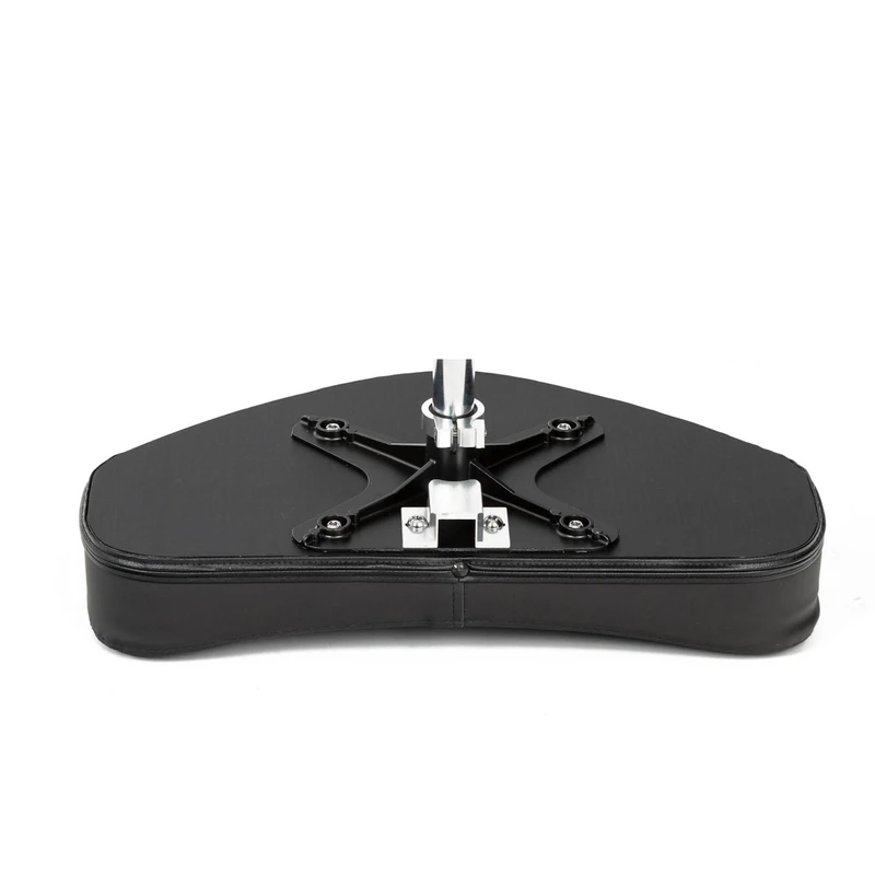 TravelScoot seat bottom assembly with cushion, seat plate, clamp and seat post.
