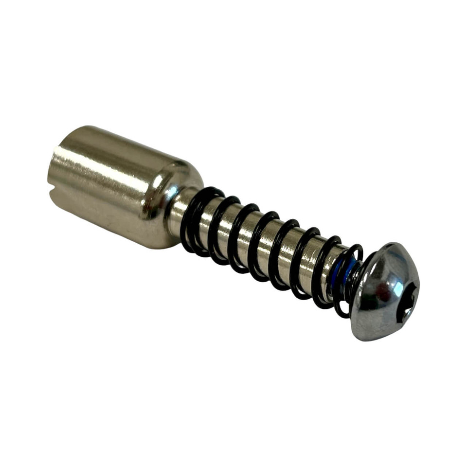 Locking pin assembly for TravelScoot Deluxe.