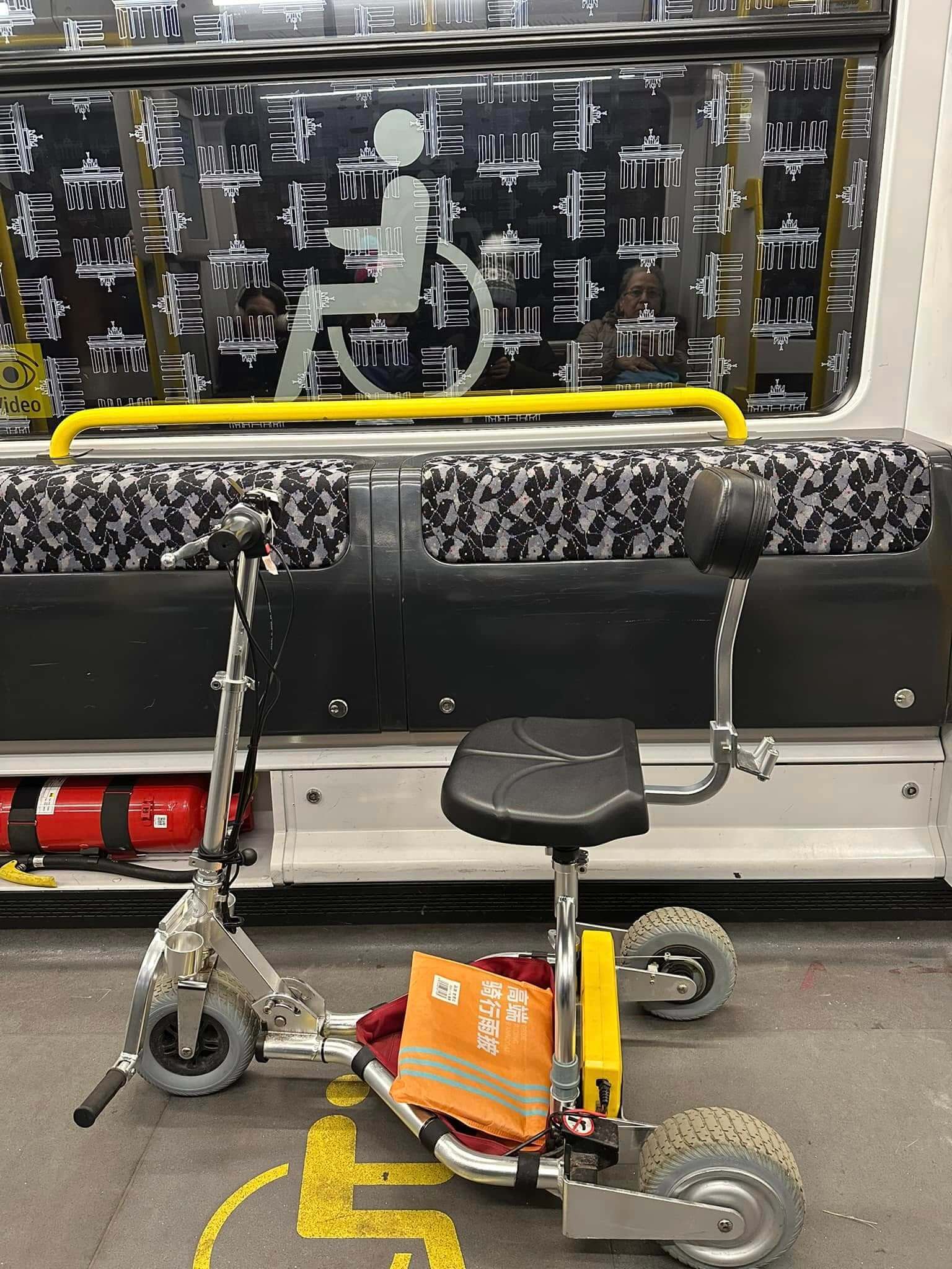 Handicap mobility scooter bus transport