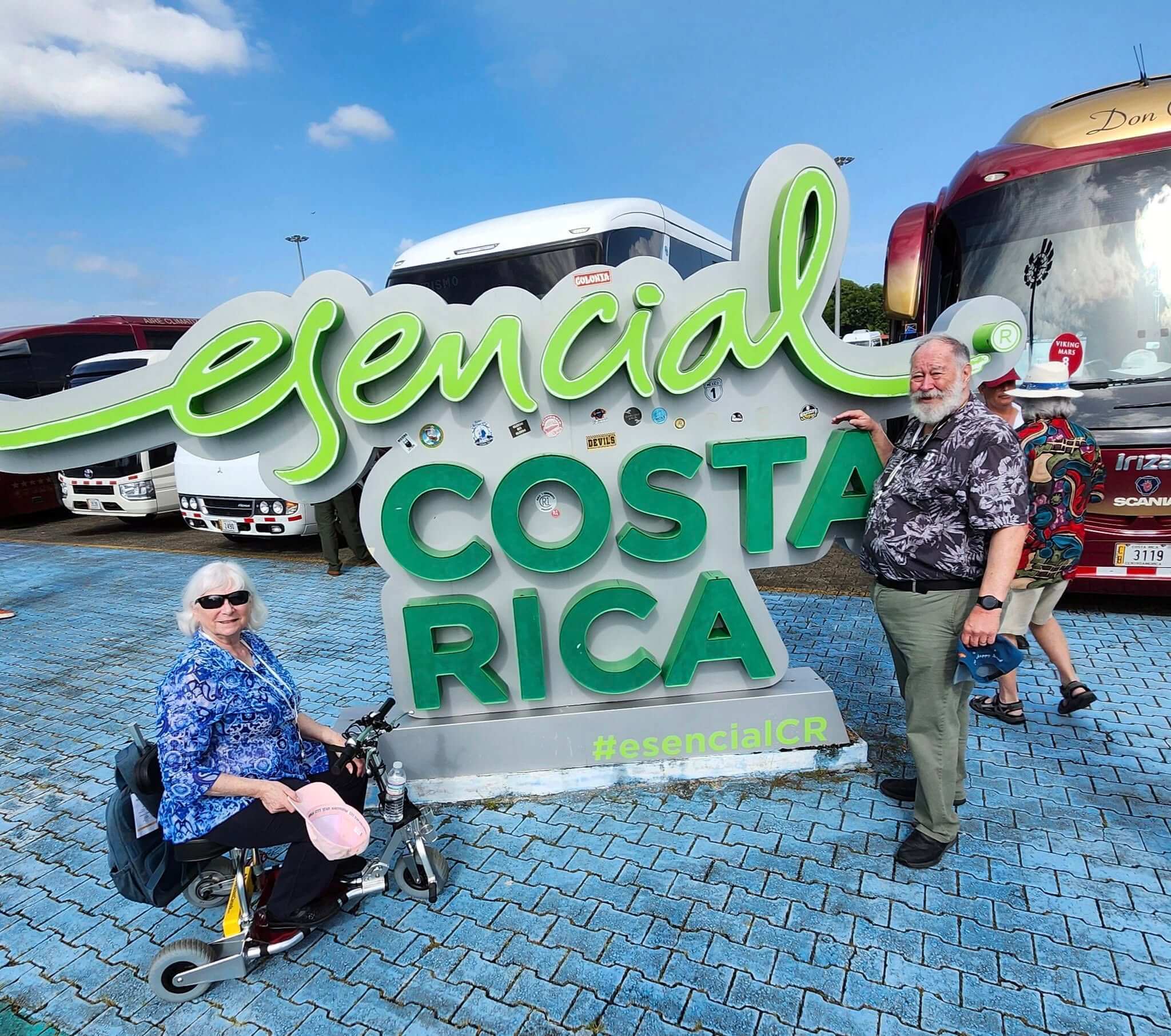 Mobility scooter on a Costa Rica cruise