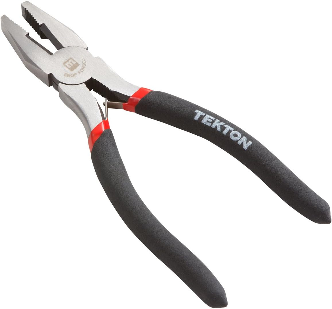 8" TEKTON FLEXGRIP LINESMAN PLIERS