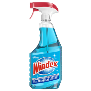 WINDEX GLASS CLEANER, ORIGINAL BLUE, SPRAY BOTTLE, 23 FL OZ