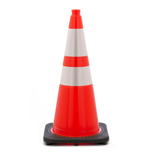Road Safety Cone Orange with Reflective 28"