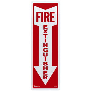 3" X 12" FIRE EXTINGUISHER SIGN (PVC MATERIAL)