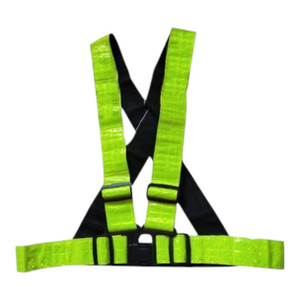 GREEN WITH GREY REFLECTIVE SAFETY BELT
