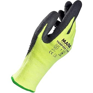 MAPA ? TEMP-DEX 710, NITRILE PALM COATED THERMAL GLOVES W/ DOTS, LIGHT WEIGHT, 1 PAIR, SIZE 7