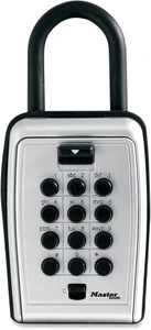 MASTER LOCK, LLC 5422D PORTABLE KEY SAFE, PROTECTIVE WEATHER COVER, BLACK/SILVER