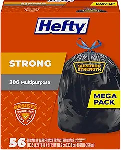 HEFTY GARBAGE BAGS LARGE