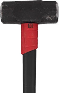 RAZOR BACK 10LB. SLEDGE HAMMER WITH 34" FIBER GLASS HANDLE