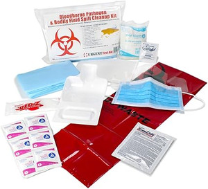 BLOODBORNE PATHOGEN & BODILY FLUID SPILL CLEANUP KIT.