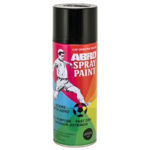 ABRO GLOSS BLACK SPRAY PAINT 400 ML