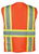 IRONWEAR ORANGE SAFETY VEST VELCRO/SILVER REFLECTIVE TAPE