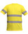 SWEATER IN DRY-FIT FABRIC ROUND NECK SHORT SLEEVES YELLOW WITH REFLECTIVE TAPE YELLOW