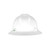 MSA FULL BRIM HARDHAT, 4 PT.RACHET SUSPENSION, WHITE, HATSIZE; 6-1/2 TO 8