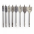 DEWALT DT4842 FLAT WOOD SPADE BIT SET 8 PIECE