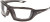 RADIANS ANTI-FOG GRAY LENS SAFETY GLASSES WITH BLACK FRAME