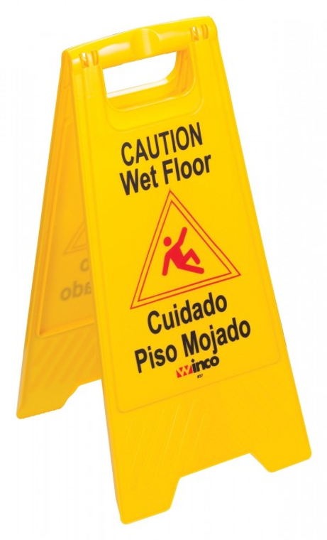 WINCO WET FLOOR CAUTION SIGN