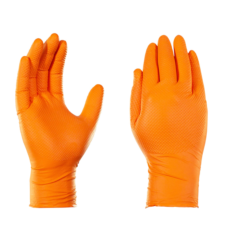 GLOVEWORKS HD ORANGE NITRILE 8 MIL PF IND GLOVES 100 PC PER BOX