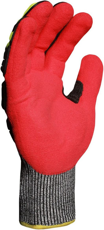 IRONCLAD INDUSTRIAL GRAY/RED/HI-VIS YELLOW IMPACT GLOVE