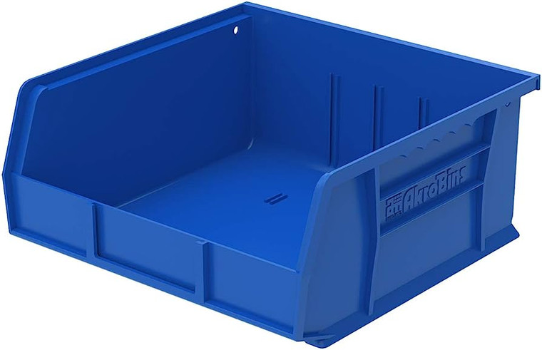 PLASTIC STACKABLE BIN (BLUE) - 11 X 11 X 5