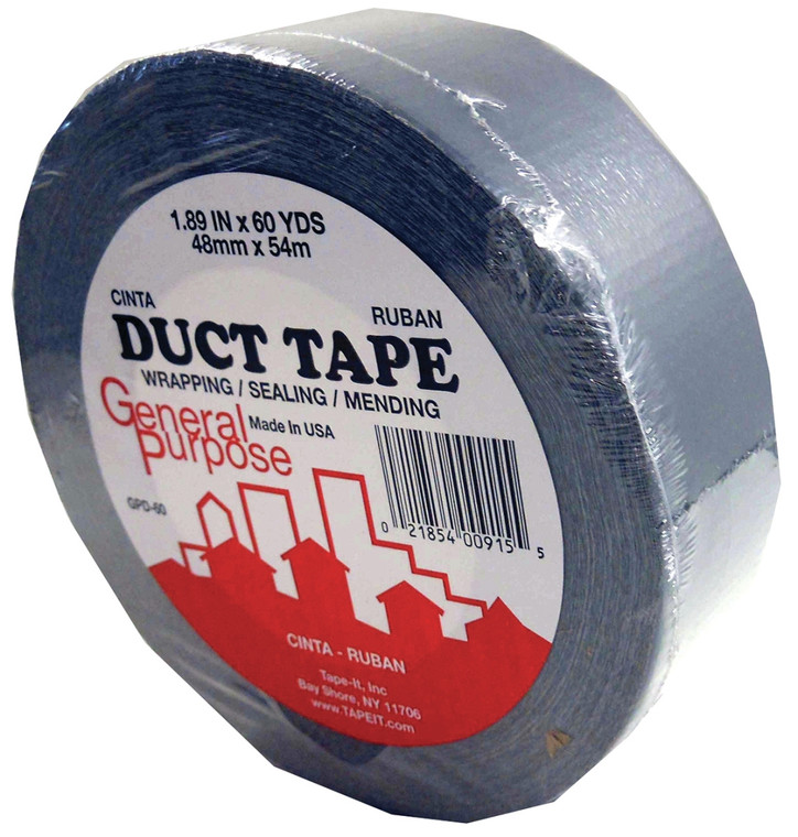 GENERAL PURPOSE DUCT TAPE - WRAPPING, SEALING AND MENDING, 1.89 IN X 60 YARDS