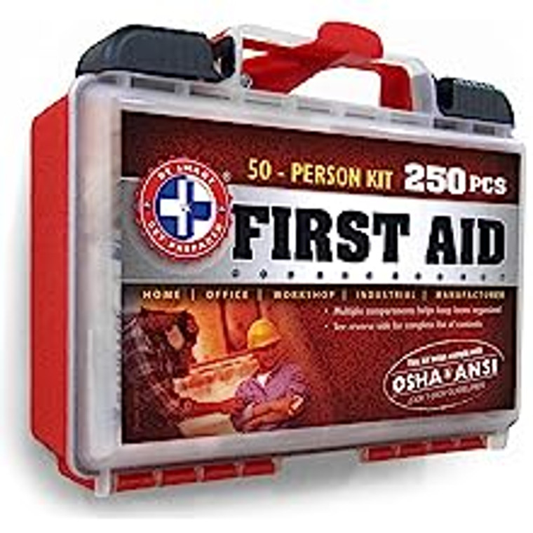 50 PERSON FIRST AID ALL PURPOSE KIT 250 PCS