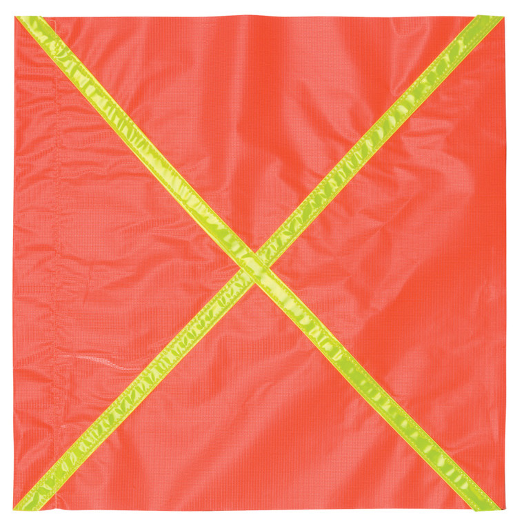 ORANGE REFLECTIVE FLAG FOR ROAD SAFETY
