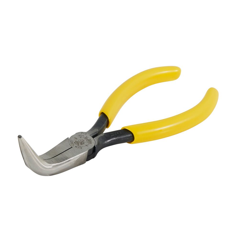 KLEIN TOOLS CURVED LONG-NOSE PLIERS 6"