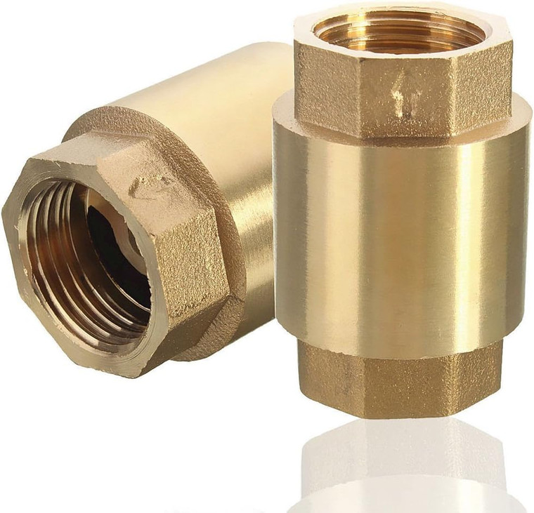 1/2" SPRING LOAD CHECK VALVE BRASS