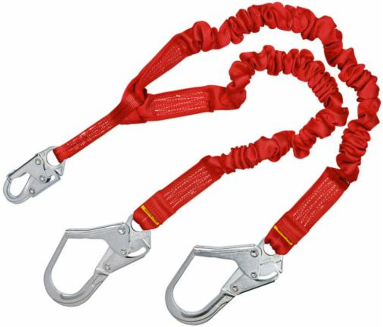 3M PROTECTA PRO 1340161 6', 100-PERCENT ELASTIC SHOCK ABSORBING LANYARD, SNAP HOOK AT CENTER, ST...