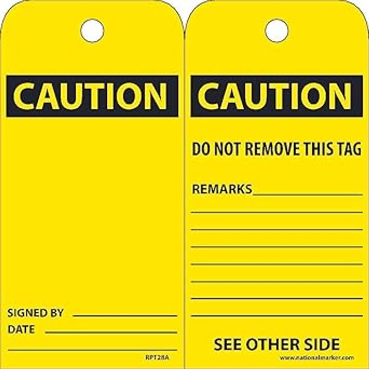 CAUTION DO NOT REMOVE THIS TAG