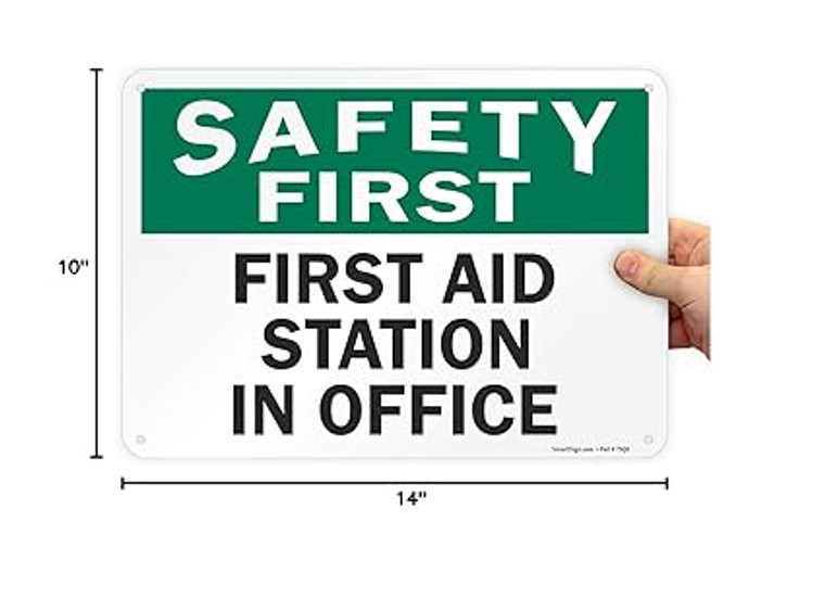 FIRST AID KIT SIGN 14 IN. X 10 IN.