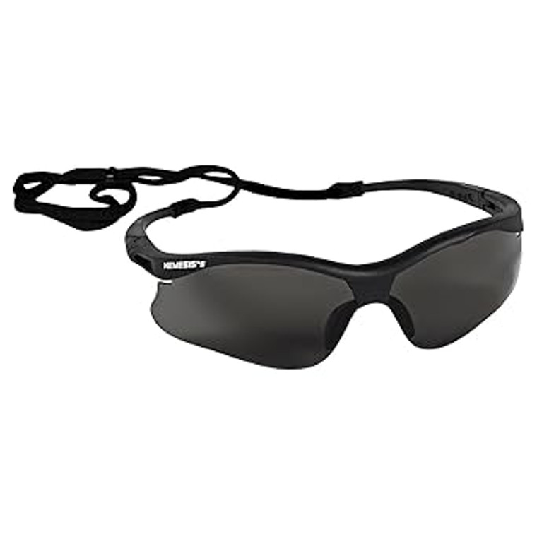 JACKSON NEMESIS BLACK FRAME SMOKE LENS ANTI-FOG SAFETY GLASSES WITHOUT STRING 38476