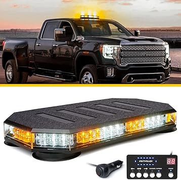 LUMENIX 42 LED ROOF TOP LIGHT ..SNOWPLOW (AMBER/WHITE)
