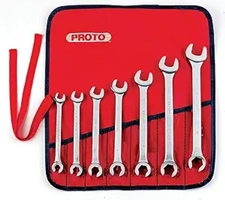 PROTO - 7PIECE COMBINATION FLARE NUT WRENCH SET - 6 PT.
