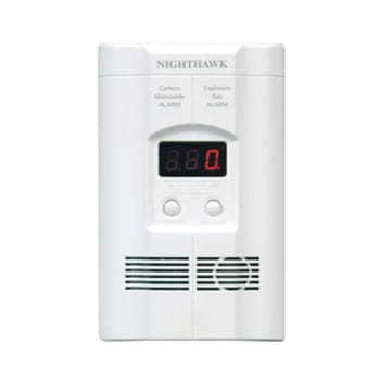 EXPLOSIVE GAS/CARBON MONOXIDE ALARM DETECTOR WITH BATTERY BACK-UP