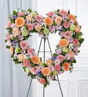 Always Remember Floral Heart Wreath