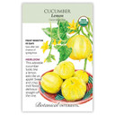Cucumber Seeds,  Lemon, Organic